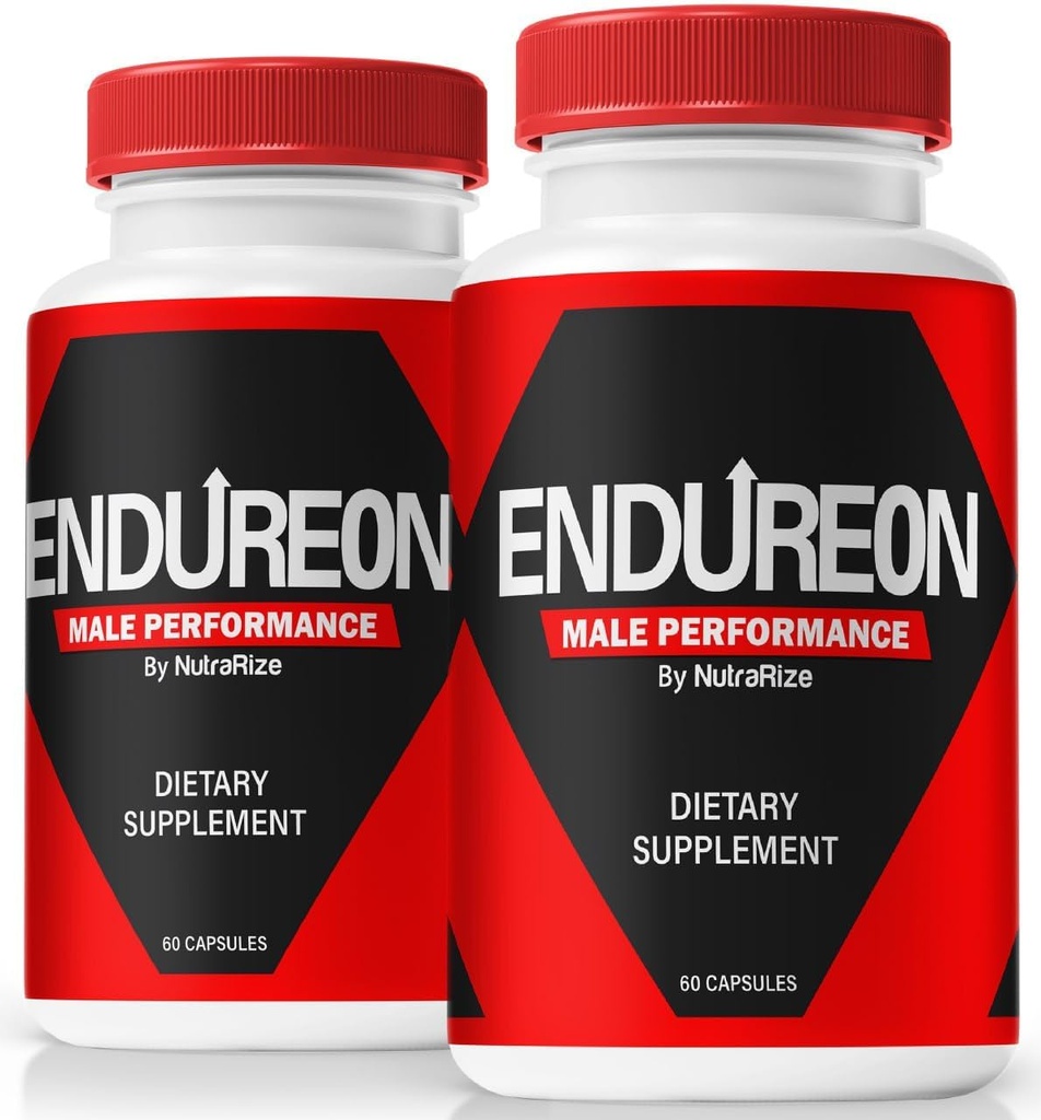 NutraRize (2 Pack) Endureon Pills – Daily Support Formula with Premium Materialss to Help Sustain Men's Energy, Performance & Everyday Wellness | Easy-to-Take Capsules (120 Capsules)