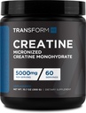 TransformHQ Creatine Monohydrate Powder (60 Servies) Άγευστη - 5000mg ανά υπηρεσία