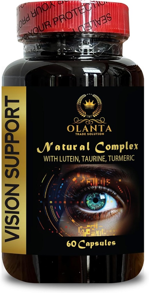 Vizyon Doğal Formula Destek - Lutein ile Gelişmiş Vizyon Formül - Beta-Carotene & çinko ile Vizyon Desteği - Immune Support - 1 Şişe 60 Capsules