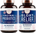 GDSOR BOTANICALS Bloat Relief Probiyotik with Enzymes and Vaginal Probiyotiks - Digestive and Vaginal Health Scheat Relief Probiyotik