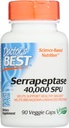 Doktorlar En İyi Serrapeptase 40.000 SPU, Non-GMO, Vegan, 90 Veggie Capsule (Pack of 1)