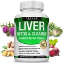 Liver Cleanse Detox & Tamir Formula Liver Detox Supplement – Milk Thistle with Dandelion, Artichoke, Turmeric, Beet Root, Turmeric & More for Natural Fast Herbal Cleansing Non-gmo Vegan 60 Capsules