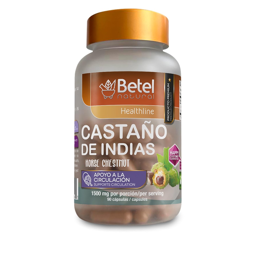 Betel Natural Premium Castano de Indias para la Circulacion 1500 mg - Άλογο Κάστανο 90 Caps