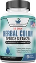 American Standard Supplements Colon Cleanse - 60 Veggie Capsules, 30 Hizmet - Herbal Mix with Psyllium Husk, Senna Leaves, Aloe Vera, Ginger, Cascara Sagrada & More