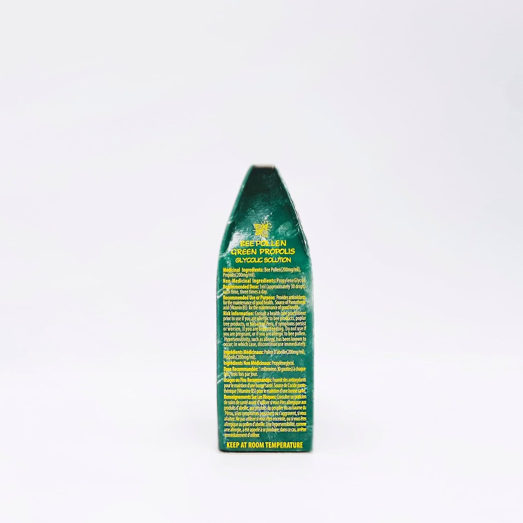 Επίσημος Διανομέας - 1 μπουκάλι Apiario Silvestre Bee Pollen & Βραζιλία Πράσινη Μέλισσα Propolis Liquid - Γλυκολικό εκχύλισμα-Όχι αλκοολικός, Wax δωρεάν, ζάχαρη δωρεάν