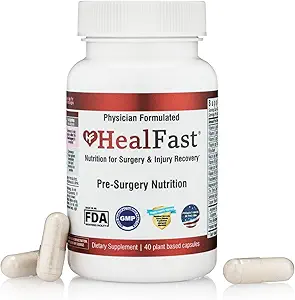 HealFast Surgery & Injury Recovery Supplement (Pre-Op): Quercetin, Probiotics Supplement for Wound, Liposuction, Tummy Tuck, and BBL Post Surgery Supply