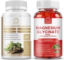 Cortisol Supplement Capsules and Magnesium Supplement Gummies