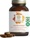 PURE SYNERGY Vita·Min·Vitality | Natural Multivitamin for Men | Men’s Daily Multivitamin Made with Organic Whole Foods | for Energy, Stress, and Immune Support (60 Tablets)