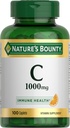 Nature's Bounty Vitamin C 1000 mg, Immune Support Supplement, Güçlü Antioksi, 1 Pack, 100 Caplets