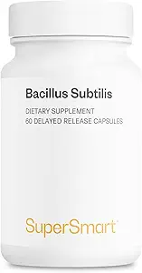 Supersmart - Bacillus günde 3 Milyar CFU (High Potency) - Spor Probiyotik Supplement | Non-GMO & Gluten Free - 60 DR Capsules