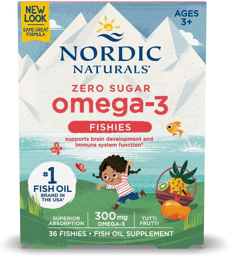 Nordic Naturals Nordic Omega-3 Balıklar, Tutti Frutti - 36 Balıklar - 300 mg Toplam Omega-3s with EPA & DHA - Sağlıklı Beyin, Mood, Vision & Immune System - Non-GMO - 36 Hizmetler