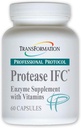 TRANSFORMATION THE GENESIS OF GOOD HEALTH Enzyme Protease IFC Enzyme Supplement, Natural Support for Muscle & Fatigue, with High Rich Vitamin A, E, C, Zinc, & Selenium, Non-GMO, 60 Capsules