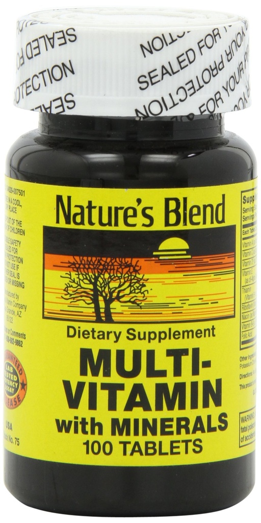 Nature's Blend NAT B MULTIVITAMIN & MIN TB, Ποικιλία, 100 κόμης