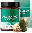 HERBAMA Valerian Root Gummies - 1800 mg Valerian Herbs for Relaxation & Calm Support - Vegan, Non-GMO Calming Gummies for Adults - 90 Pectin-based Apple-Flavored Chews