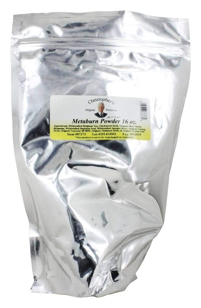 Christopher's Original Formulas Metaburn Powder 16 oz – Herbal Weight Support Supplement – Whole Food Herbal Blend for Metabolism, Appetite & Energy – Made in the USA