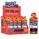 Protein Now Liquid 3 oz. Protein Shot By NutraBio– 21g Protein, 0 Carbs, 0 Fat, GLP-1 Support, Ready-to-Drink, No Refrigeration, Whey & Collagen Protein for Hair, Skin & Nails, On-the-Go Nutrition- Strawberry Watermelon