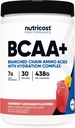 Nutricost BCAA + Hydration Toz (Raspberry Lemonade) 30 Servisler - Hydration Complex - Gluten-Free, Non-GMOMO