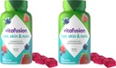 Vitafusion Gorgeous Hair, Skin & Nails Multivitamin Plus Biotin ve Antioksi Vitaminleri C&E, Raspberry Flavor, 135ct (45 Day Supply), Amerika'nın Number One Gummy Brand (Pack of 2)