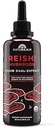 Doğasalm Reishi Mushroom Liquid Tincture Supplement – Calmness, Immune Support & Sleep Aid, Vegan, Non-GMO – Organik Meyveler, 1 Ay Supply