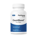 Fairhaven Health CountBoost for Men Optimal Count and Volume Male Ferttitude Supplement - Pre-Conception Beslenmesi - Ashwagandha, Vitamin C ve CoQ10-60 Capsules