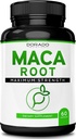 Κάψουλες ρίζας Maca 15.000mg για άνδρες και γυναίκες - 10x Συμπυκνωμένο εκχύλισμα Ισοδύναμο - [Μέγιστη δύναμη] - Μηδέν πληρωτικά - Τρίτο μέρος που δοκιμάζεται - Vegan - Χωρίς γλουτένη & μη ΓΤΟ - ΗΠΑ Κατασκευασμένο - 60 κάψουλες
