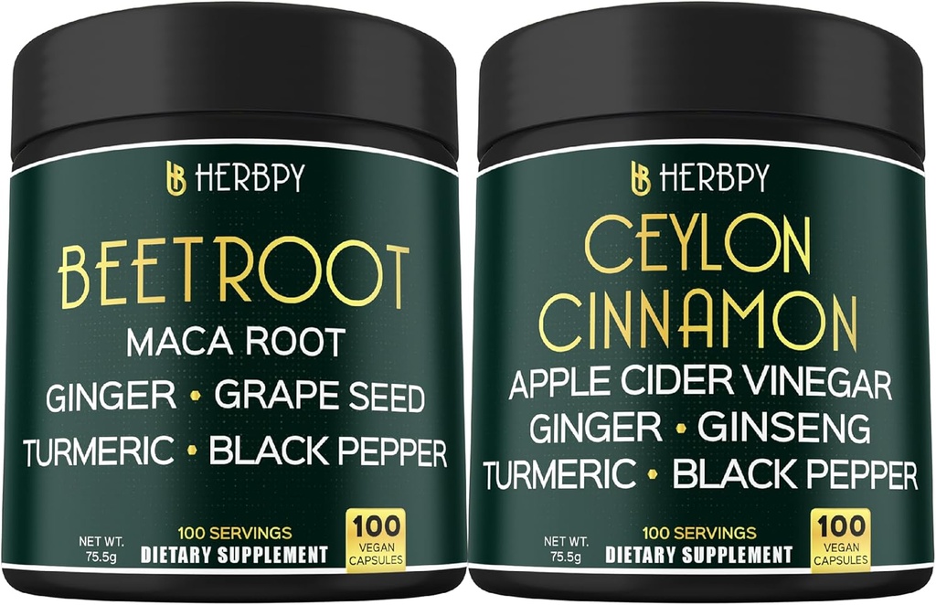 Sche 6in1 Beet Root Capsules & 6in1 Premium Ceylon Cinnamon Supplements