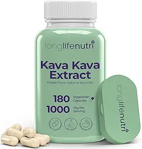 Kava Kava Extract Supplements 1000mg | Natural Herbs | High Levels of Piper Methysticum and Kavalactones| 180 Vegetarian Capsules