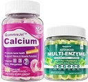 Χωρίς ζάχαρη Gummys ασβέστιο 120 Counts & Digestive Enzymes Gummies 60 Counts