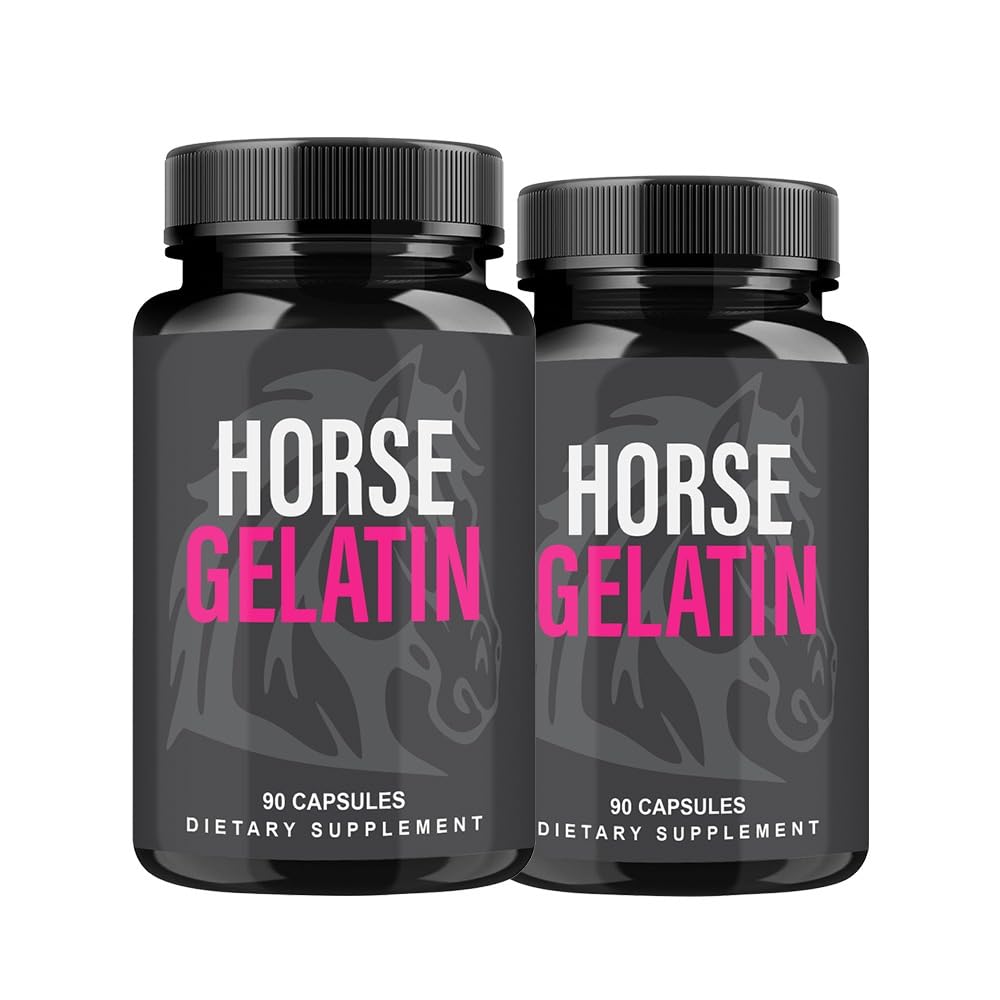 (2 Pack) Horse Gelatin, Horse Gelatin for Men