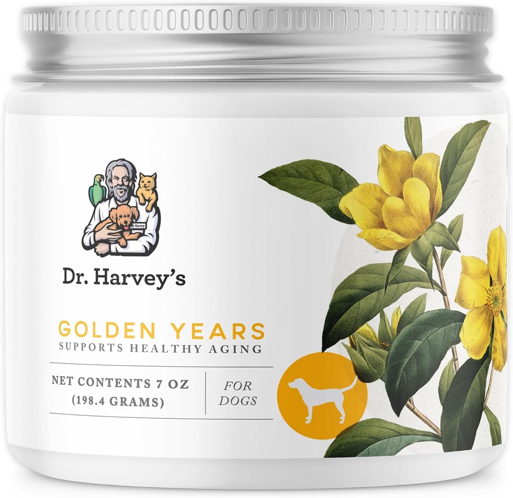 Dr. Harvey's Golden Years Geriatric Herbal Supplement for Senior Dogs, 7 Oz