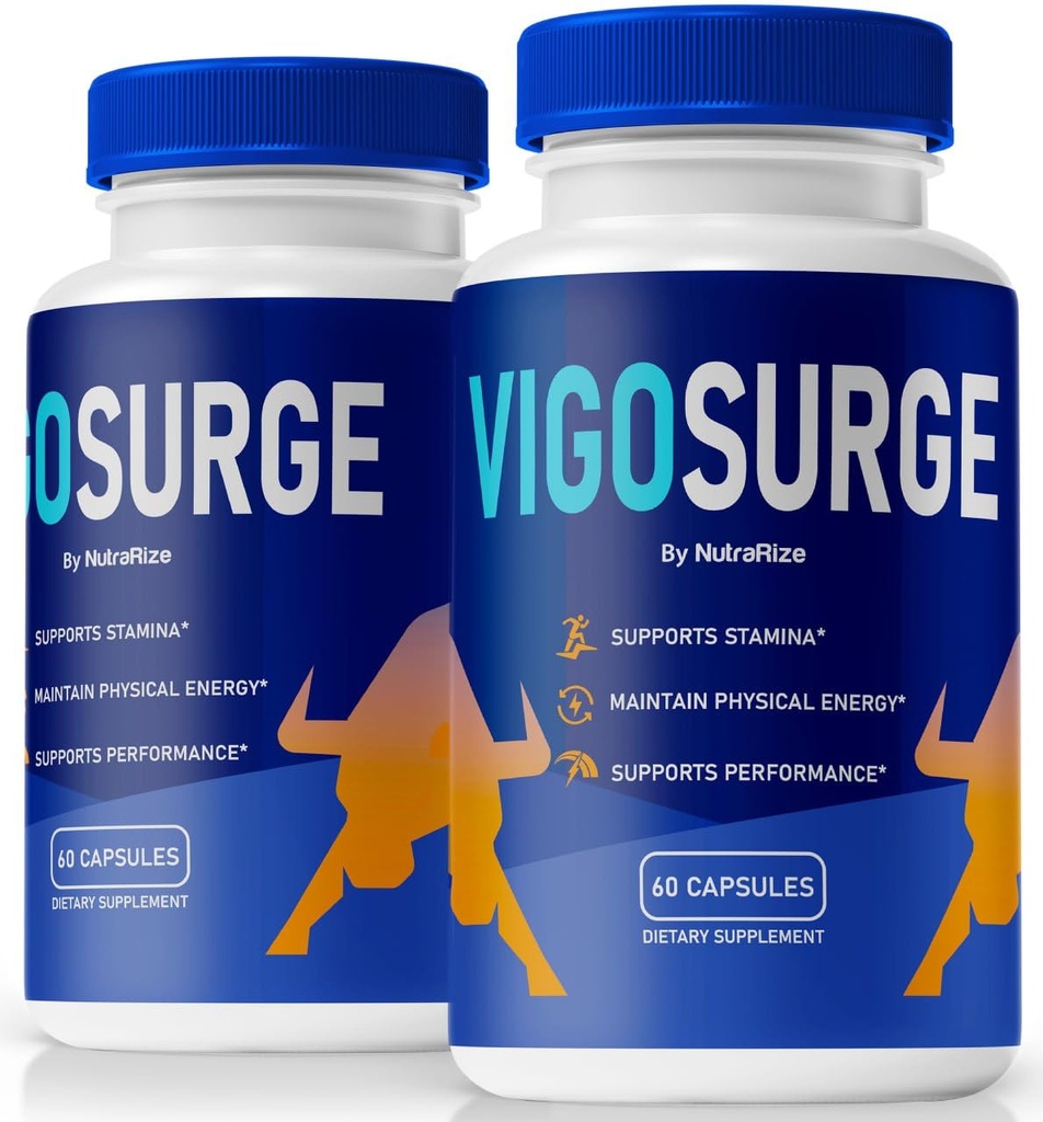 (2 Pack) VigoSurge Pills, Official Vigo Surge For Men to Maintain Overall Performance and Energy Levels, All-Natural Formula to Support Health and Wellness, Premium VigoSurge Reviews (120 Capsules)