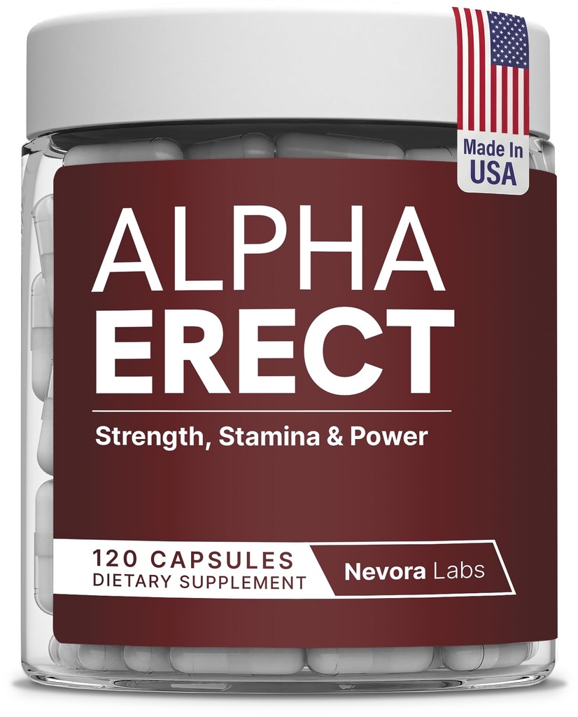 Alpha Male Enhancing Supplement – Within 60 Minutes Increase Size, Girth, Strength, Stamina – Testosterone Enhancer & Nitric Oxide Blood Flow Supplement For Firmness & Energy – 120 Capsules