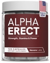Alpha Male Enhancing Supplement – Within 60 Minutes Increase Size, Girth, Strength, Stamina – Testosterone Enhancer & Nitric Oxide Blood Flow Supplement For Firmness & Energy – 120 Capsules