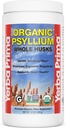 Yerba Prima Organik Psyllium Whole Husks 12 oz - Doğal Diyetsel Fiber Supplement, GMO, Gluten Free, Keto ve Vegan Düzenli Destek için Dostu, Unflavoreded