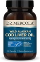 Dr. Mercola Cod Liver Oil, 1,300 mg Per Servis, 30 Hizmet (60 Capsules), Diyet Supplement, Destekler Beyin, Bone ve Ortak Sağlık, Non-GMO, MSC sertifikalı