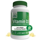 Sağlık Thru Beslenme Vitamini D3 10.000iu 360 Az Yararlı Yıl Supply | 250 Telefon Cholecalciferol | 3rd Parti Test Edildi | Non-GMO USP Organik EVOO | Immune Health Support