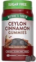Nature's Truth Ceylon Cinnamon Gummies | 2000 mg | Sugar Free | 60 Count | Vegan, Non-GMO & Gluten Free Supplement Supplement Supplement