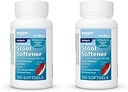 Temel Bakım Stool Softener Laxative, Docusate sodyum 100 mg, Softgels, Constipation Relief, 100 Count (Pack of 2)