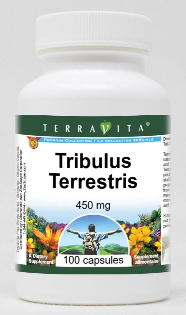 Tribulus Terrestris - 450 mg (100 Capsules, ZIN: 510655)