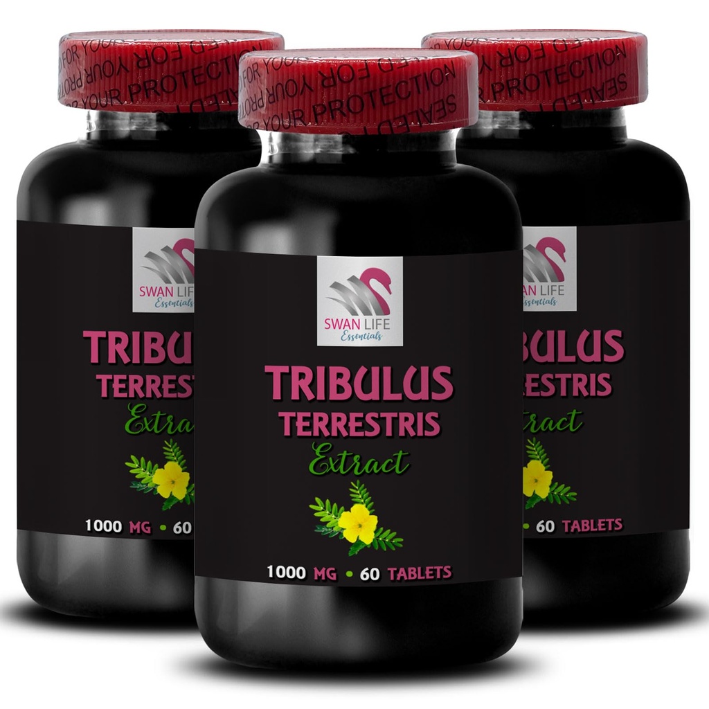 Pure Muscle Support - TRIBULUS TERRESTRIS EXTRACTS - Dynamic Power Boost, Daily Strength Formula, Active Energy Source, Plant-Based Power, Physical Muscle, Body Power, Natural Energy 3 Bot 180 Tabs