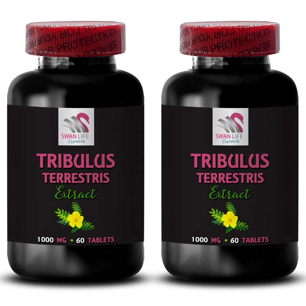 Pure Energy Boost - TRIBULUS TERRESTRIS EXTRACTS - Strength Surge, Active Power, Muscle Support, Dynamic Strength, Body Formula, Daily Power Surge, Natural Energy, Physical Muscle 2 Bottles 120 Tabs