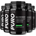 (5 Pack) Puro Capsules – Natural Testo Support with Premium Formula for Lasting Energy, Stamina & Performance | Poro Easy-to-Take Daily Pills, Official (300 Capsules)
