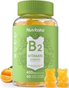 Sugar Free Vitamin B2 Gummies- Riboflavin 400 mg 200 mg with Magnezyum CoQ10 for Yetişkinler & Kids, Vegan, 60 Count Count Count
