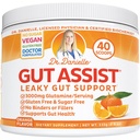 Leaky Gut Tozu Destekliyor | L-Glutamine Gut Lining Formula | Dr. Danielle, Orange Flavor
