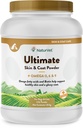 NaturVet Ultimate Skin & Coat Toz Pet Supplement for Dogs & Cats – Omegas 3, 6, 9, Biotin, Vitaminler - Sağlıklı Köpek Önleri için, Cat Skin – Tasty Food Topper for Pets – 4 lbs.