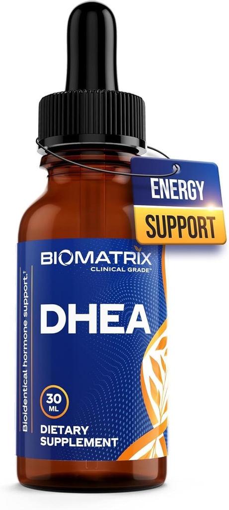 BioMatrix DHEA συμπλήρωμα υγρής ορμόνης για την επινεφρική, τον εγκέφαλο, την καρδιά, τα οστά 