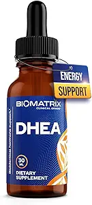 BioMatrix DHEA Sıvı Hormonu Adrenal, Beyin, Kalp, Bone | Micronized ve Liquified for maximum Abpole, Precision Dosing, Efficacy DHEA (30 ML, 1200 mg Total)