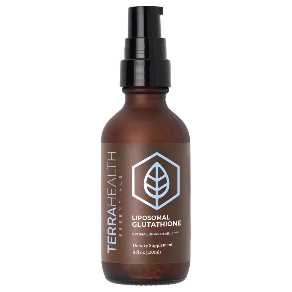 Terra Health Essentials - Liposomal Glutathione - Supports Immunity, Skin, Hair, and Healthy Aging - Maximum Absorption Glutathione Supplements - 60 Day Supply, 4oz
