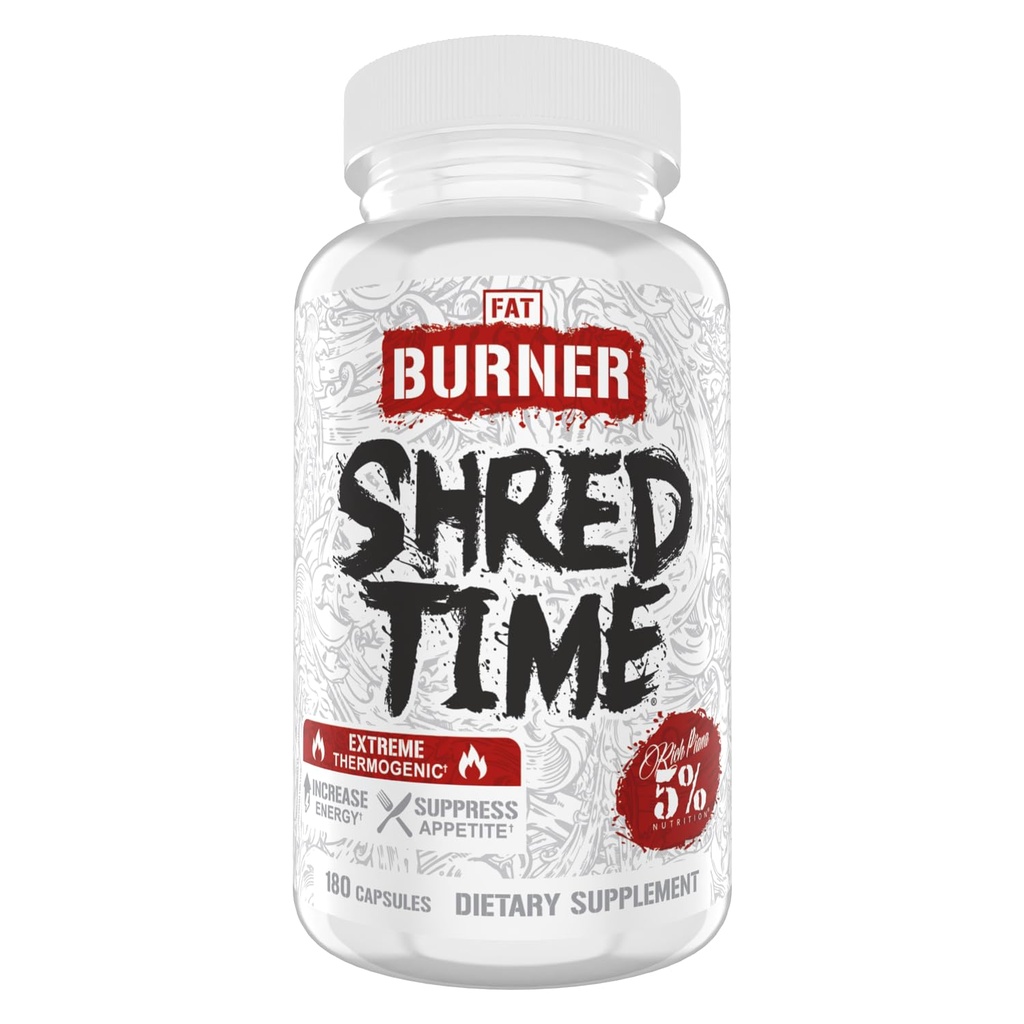 % 5 Beslenme Yonca Time Fat Burner | Green Tea, Kahve Bean, Cayenne, Theobromine, GBB | Appetite Suppression | 30 Hizmet (180 Capsules)