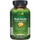 Irwin Naturals Brain Awaked mental Performance, Artan Focus, Boost Clarity & Concentration - L-Theanine, Bacopa, MCT's & InnovaTea - 60 Liquid Softgels